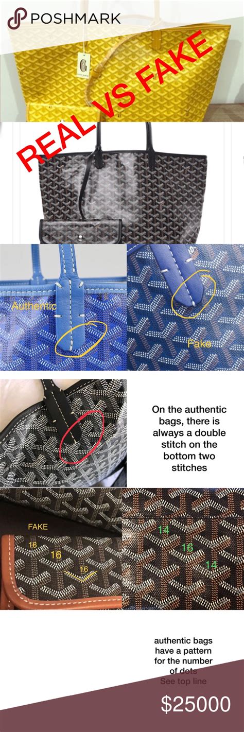 goyard tote bag authentic vs fake|authentic goyard tote bag.